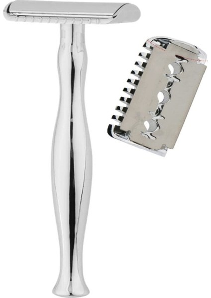 Shave S5 Manuel Tıraş Makinesi + U3 Full Metal Ustura + 40'lı Platinum Jilet