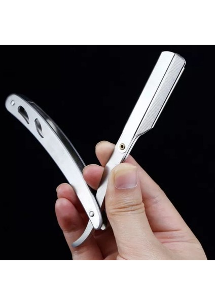 Shave S5 Manuel Tıraş Makinesi + U3 Full Metal Ustura + 40'lı Platinum Jilet