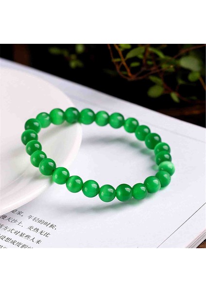 Doğal Taş Yeşil Şanslı Servet Gelang Bileklik