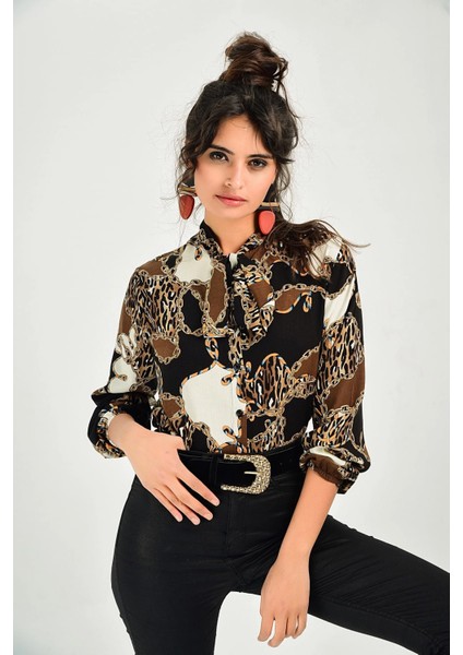 Kadın Özel Yaka Uzun Kol Regular Kesim Gömlek modelleri