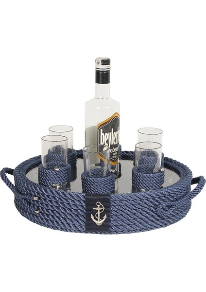 Rakı Bardaklı Tepsi