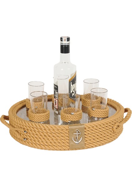 Rakı Bardaklı Tepsi