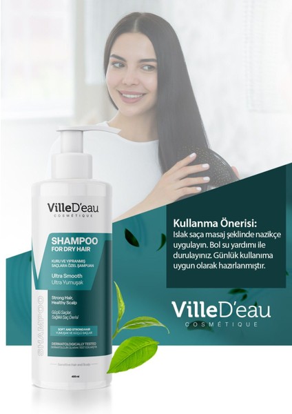 Kuru ve Yıpranmış Saçlara Özel Ultra Yumuşak Şampuan 400 ml