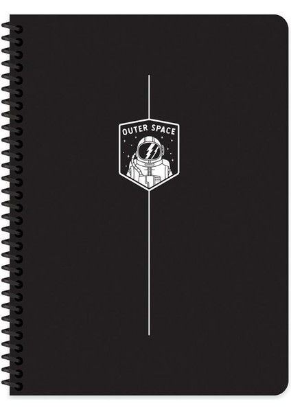 16.5X22.5 Çizgili Defter Uzay 80 Yaprak