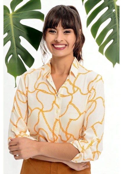 Kadın Zincir Uzun Kol Gömlek