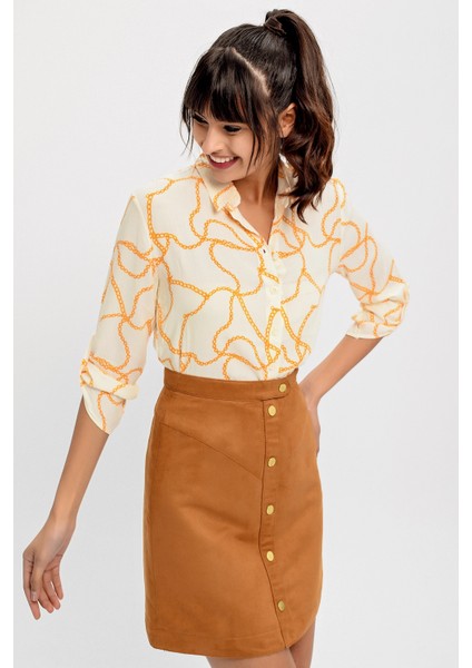 Kadın Zincir Uzun Kol Gömlek modelleri