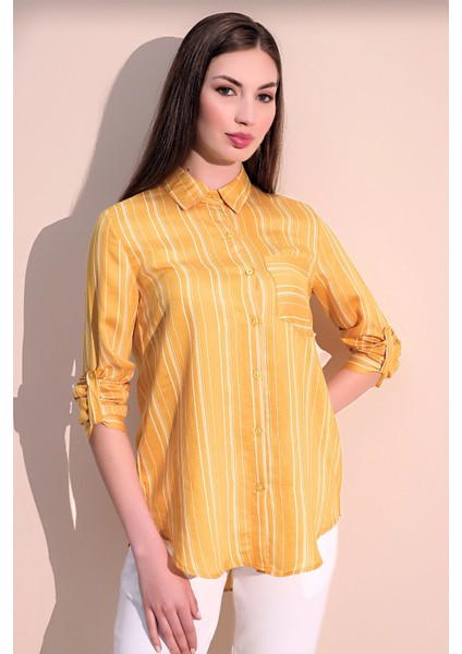Kadın Uzun Kol Tek Cep Gömlek fiyatları