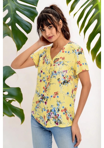 Kadın Kısa Kol Gömlek