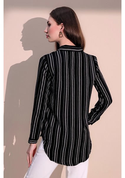 Kadın Uzun Kol Tek Cep Gömlek modelleri
