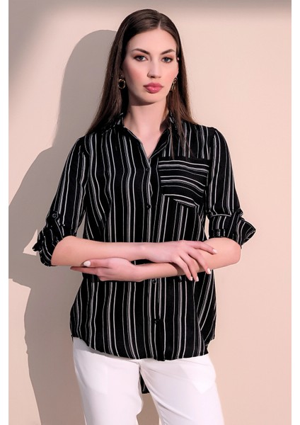 Kadın Uzun Kol Tek Cep Gömlek fırsatları