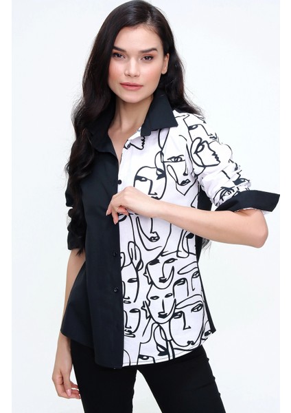 Kadın Uzun Kol Regular Kesim Gömlek indirimleri