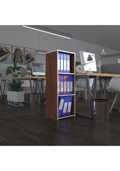 Kenzlife klasörlük raflı almakay cvz 105*40*30 kitaplık ofis arkalıksız