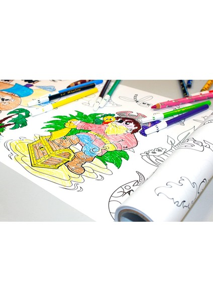 Yapışkanlı Boyama Rulosu Erkekler Için 30 cm x 4 M
