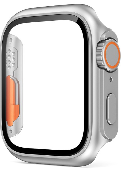 Cool Cold Apple Watch Ultra Yükseltme Case Pc Cam+Kılıf Su Geçirmez (41MM) Seri 7/6/se/5/4/3/2 Uyumlu Koruma