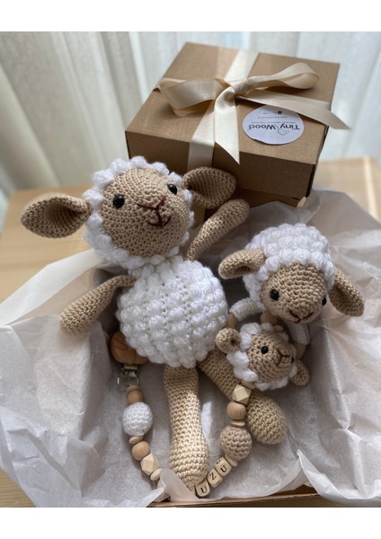 Hoşgeldin Bebek, Unisex, Organik Uyku Arkadaşı Emzik Zinciri Diş Kaşıyıcı Yenidoğan Hediye Seti modelleri