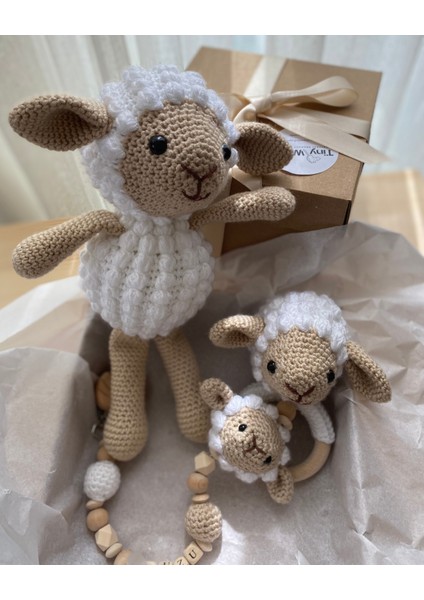 Hoşgeldin Bebek, Unisex, Organik Uyku Arkadaşı Emzik Zinciri Diş Kaşıyıcı Yenidoğan Hediye Seti fırsatları