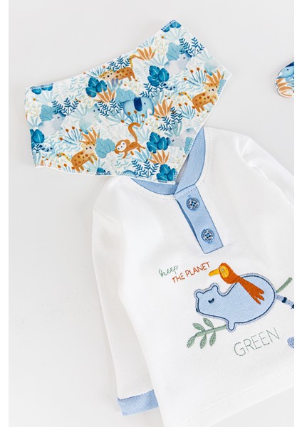 Orman Temalı 5 Parça Erkek Bebek Hastane Çıkışı Bebek Takımı fiyatları