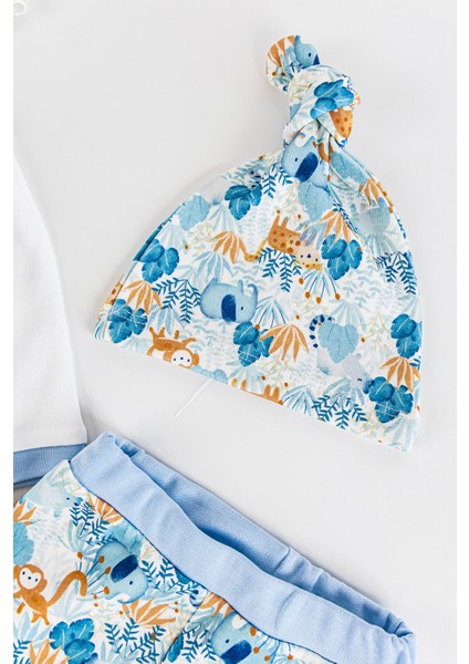 Orman Temalı 5 Parça Erkek Bebek Hastane Çıkışı Bebek Takımı indirimleri