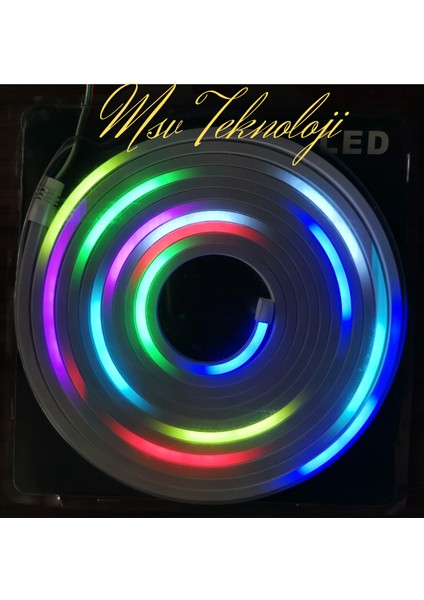 12 Volt Pixel Magic Animasyonlu Rgb Kayar Neon 5 Metre Ir Uzaktan Kumandalı Pixel Keys