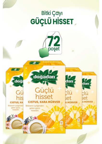 Güçlü Hisset Bitki Çayı 18'li x 4 Adet