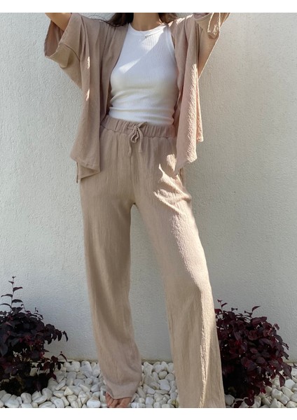 Kimono Ceket Pantolon Takım modelleri