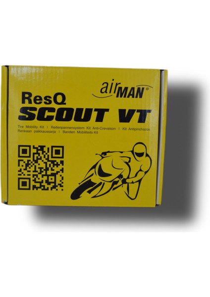 AirMan ResQ Scout VT Moto Lastik Tamir Seti