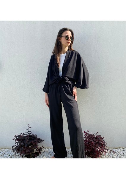 Kimono Ceket Pantolon Takım modelleri