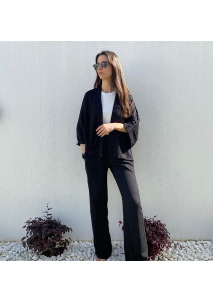 Kimono Ceket Pantolon Takım modelleri