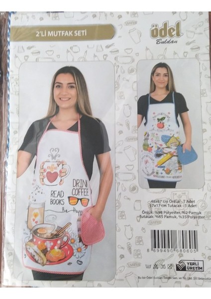 Mutfak Önlüğü + Eldiven 2'li Set