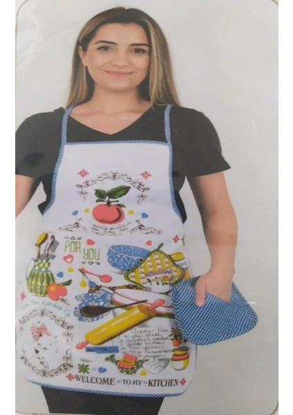 Mutfak Önlüğü + Eldiven 2'li Set