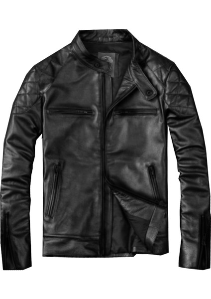 Slim Fit Suni Deri Mont--Çc 101--