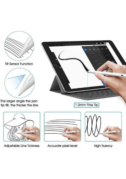 Dokunmatik Akıllı Kalem Tüm Cihazlara Uyumlu Çizim ve Yazı Kalemi fiyatları