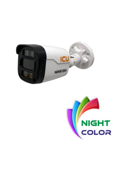 Icu Ic 6504W4 HD2MP 3.6 2mp Warm LED Ahd Bullet Night Color Kamera