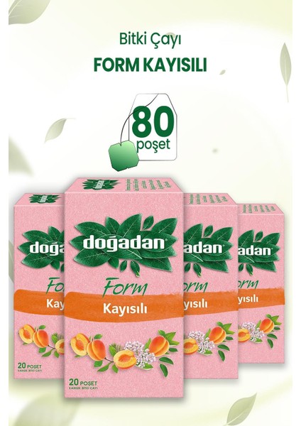 Form Çay Kayısılı 20'li x 4 Adet