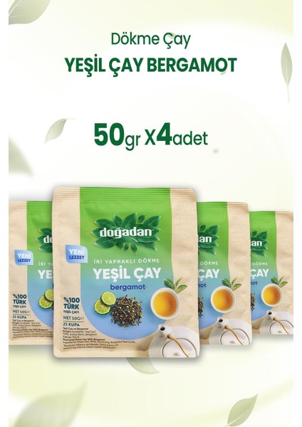 Dökme Yeşil Çay Bergamot 50 gr x 4 Adet