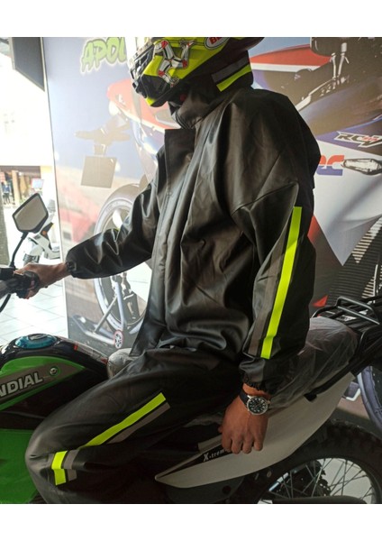 Pvc Motorcu Fermuarlı Yağmurluk M fiyatları