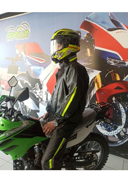 Pvc Motorcu Fermuarlı Yağmurluk M modelleri