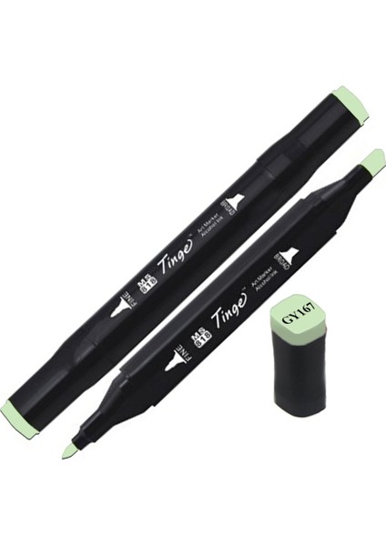 Twin Çift Uçlu Marker Kalemi GY167 Pale Green Light