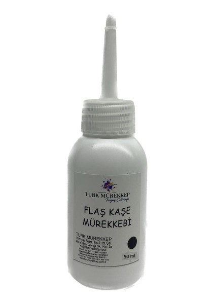 Flaş Kaşe Mürekkebi Siyah 50 ml