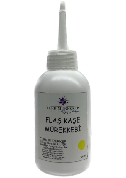 Flaş Kaşe Mürekkebi Sarı 100 ml