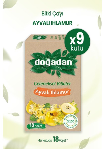 Ayvalı Ihlamur Çay 18'li x 9 Adet