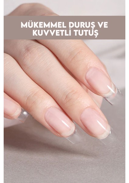 12'li Şeffaf Küt Takma Tırnak T24 Mujgan