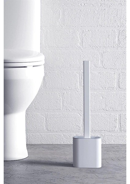 Duvara Monte Edilebilir Kapaklı Askılı Klozet Yumuşak Silikon Başlıklı Tuvalet Fırçası Seti (3791) modelleri