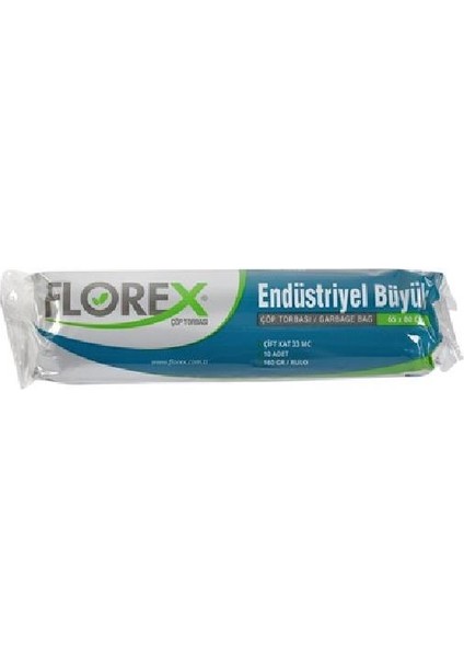 Endüstriyel Büyük Siyah Çöp Torbası 5 Rulo