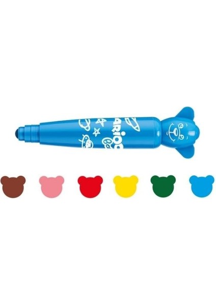 Carıoca Baby –teddy Keçeli Boya Kalemı Jumbo – 6 Parça