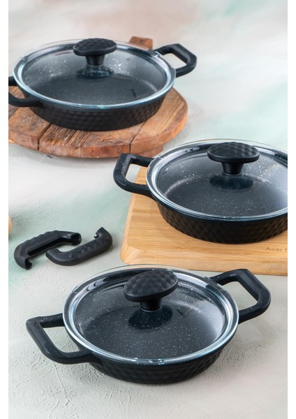 Diamante 6 Parça Döküm Sahan Set