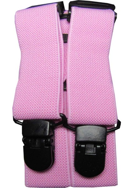 Çocuk Pantolon Askısı Pembe Unisex Model