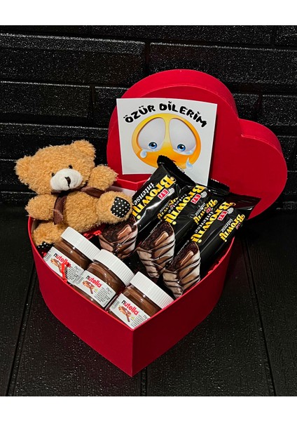 Sevgiliye Ozür Hediyesi Kahverengi Mini Ayıcık - Browni Intense - Mini Nutellalar fiyatları