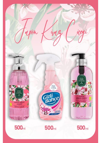 Zeytinyağlı Japon Kiraz Çiçeği Seti 6