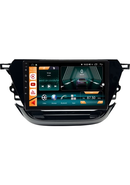 Opel Corsa F Android 10 Carplay Özellikli Navigasyon Multimedya Ekran 2gb Ram + 32GB HDD